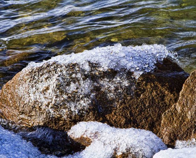 Icy Crystals. Photo by Dave Bell.