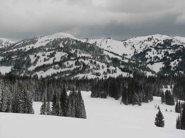 Wyoming Range Peaks As Storm Approaches. Photo by Dave Bell.