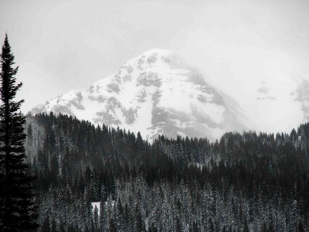 Snowy Unnamed Peak. Photo by Dave Bell.