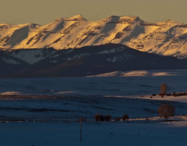 Sawtooths At Sunset. Photo by Dave Bell.