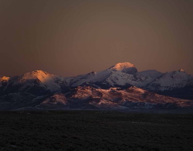 Sunrise On Southern Wind Rivers. Photo by Dave Bell.