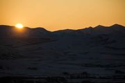 Wyoming Range Sunset--Wyoming Peak On Right. Photo by Dave Bell.