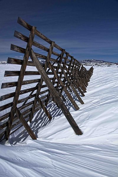 South Pass Supersized Snowfence. Photo by Dave Bell.