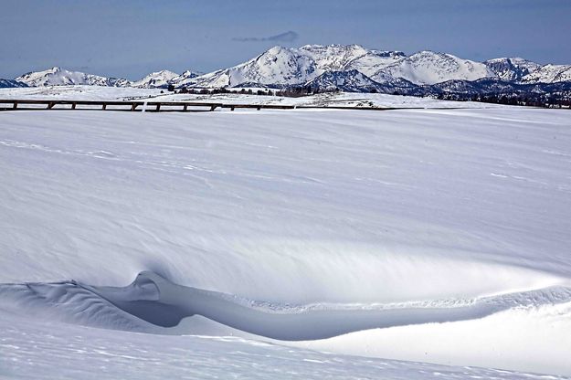 Peaks Over Drifts. Photo by Dave Bell.