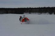 Tippin It Over In Lamereaux Meadows. Photo by Dave Bell.