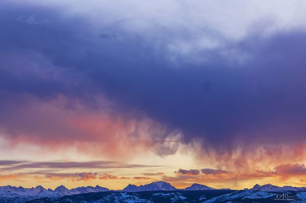 Sunrise Virga Clouds. Photo by Dave Bell.