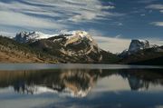 Reflection of White Rock and Square Top. Photo by Dave Bell.