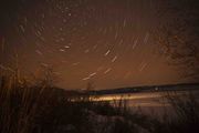 Night Light And Stars On Fremont Lake. Photo by Dave Bell.