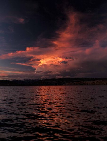 Sunday Sunset Cumulonimbus Clouds. Photo by Dave Bell.