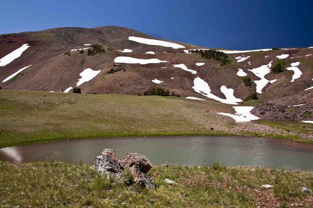 Wyoming Peak And Straight Lake. Photo by Dave Bell.