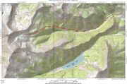 Straight Creek To Wyoming Range Trail Map. Photo by Dave Bell.