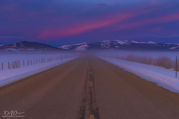 The Road To Snowmobile Paradise. Photo by Dave Bell.