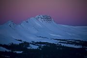 Tosi Peak Alpenglow. Photo by Dave Bell.