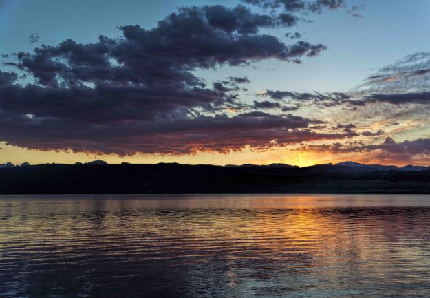 Colorful Sunrise On Fremont Lake. Photo by Dave Bell.