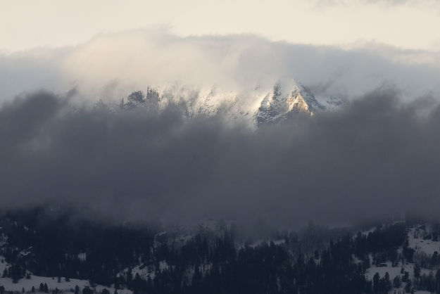 Fremont Peeks Between The Clouds. Photo by Dave Bell.