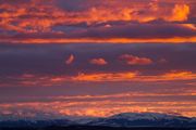 Sunset Color Over Wyoming Range. Photo by Dave Bell.