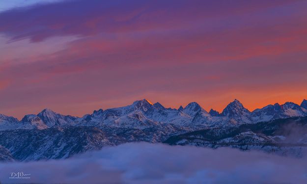 Northern Range Sunrise Light. Photo by Dave Bell.