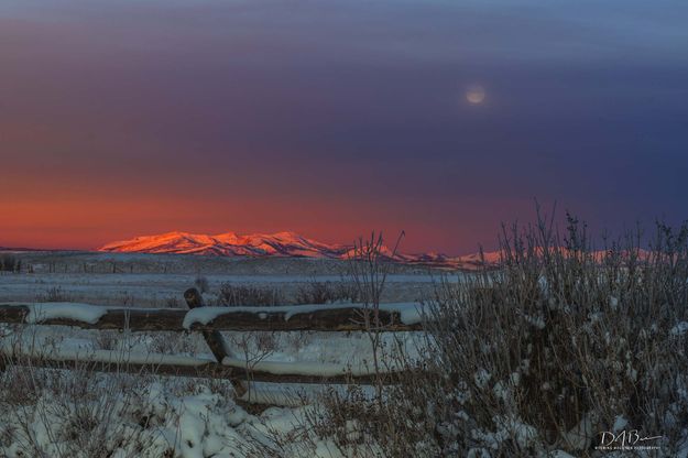 Rising Sun And Setting Moon. Photo by Dave Bell.