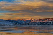 Sunsetting Ice. Photo by Dave Bell.