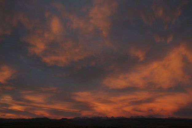 Orange Cirrus Over Wind Rivers. Photo by Dave Bell.