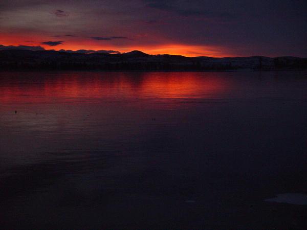 Fremont Lake Ice Sunrise. Photo by Dave Bell.