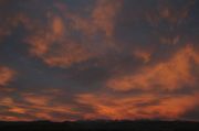 Orange Cirrus Over Wind Rivers. Photo by Dave Bell.