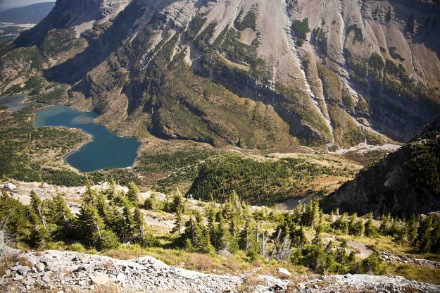 1,200 Feet Down To Bullhead Lake. Photo by Dave Bell.