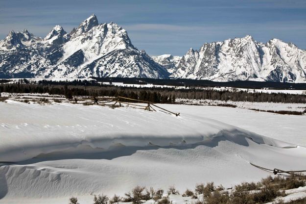 Grand Teton Winter Scene. Photo by Dave Bell.