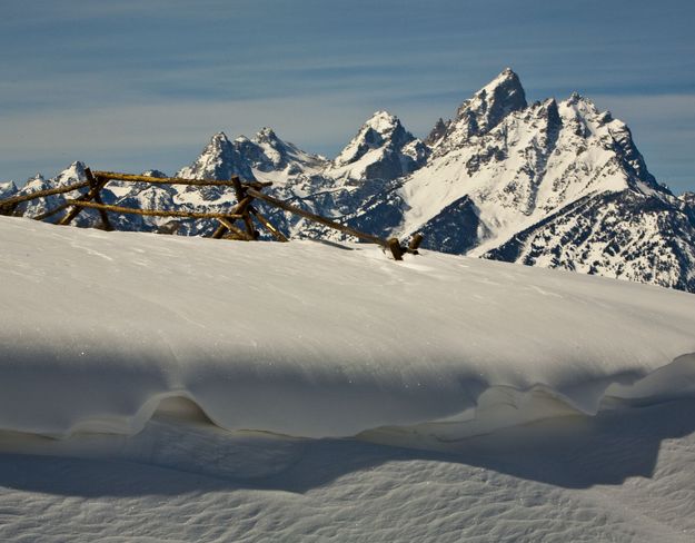 Buried Buckrail. Photo by Dave Bell.