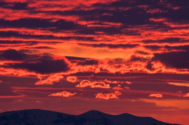 Sunset Over Triple Peak. Photo by Dave Bell.