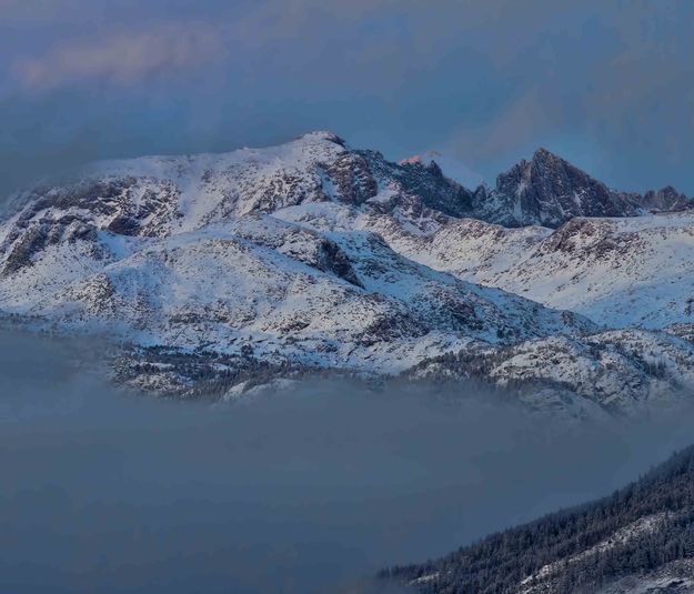 Subtle Last Light On Gannett Peak--Highest Point In Wyoming, 13,802'. Photo by Dave Bell.