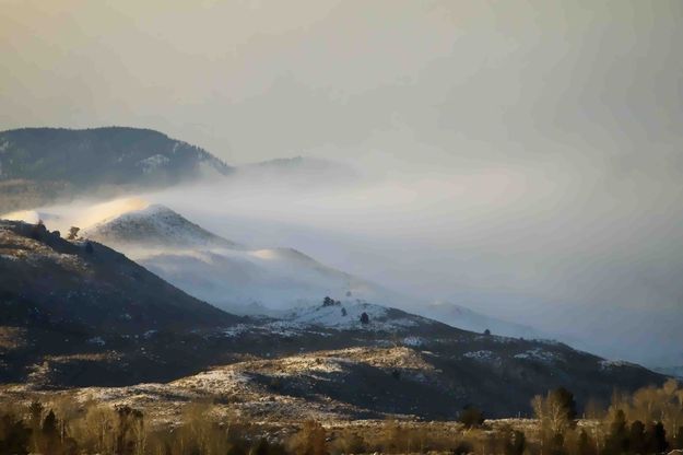 Fremont Ridge Snow Plume. Photo by Dave Bell.