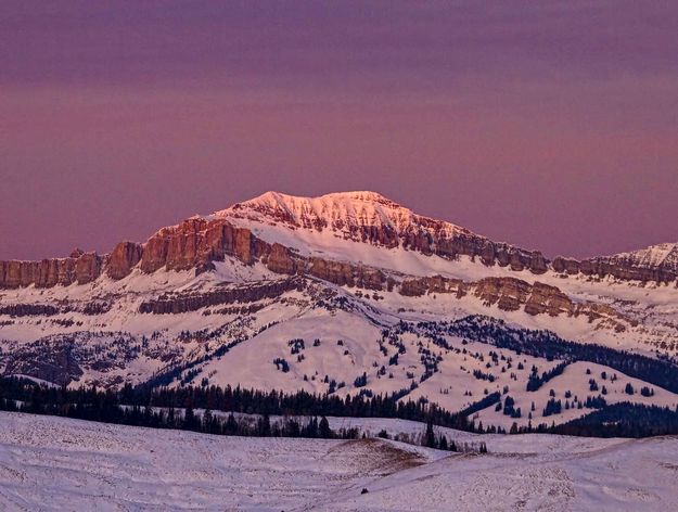 Double Top Last Light. Photo by Dave Bell.