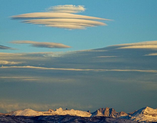 UFO Preparing To Land On Mt. Bonneville. Photo by Dave Bell.