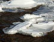 Expanding Ice--Dell Creek. Photo by Dave Bell.