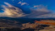 Disintegrating Snow Squall At Sunset. Photo by Dave Bell.