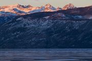 High Peaks Including Gannett Over Icy Fremont. Photo by Dave Bell.