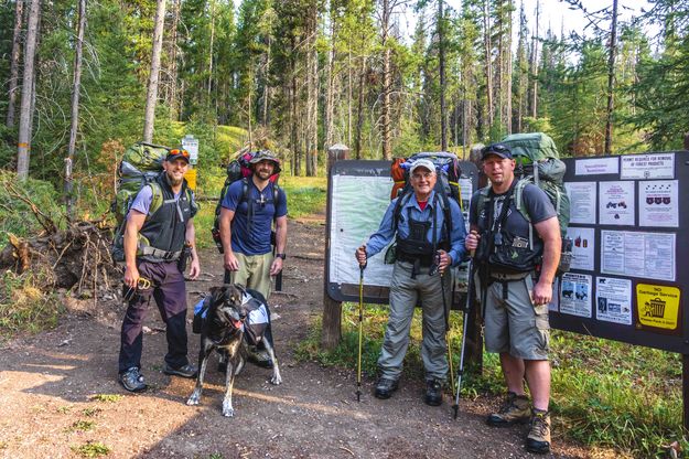 Our Departure At South Fork Sun TH At Benchmark--Elevation 5,200'. Photo by Dave Bell.