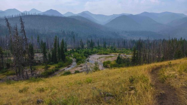 Smoky Scenery--West Fork Of The South Fork Of The Sun River. Photo by Dave Bell.