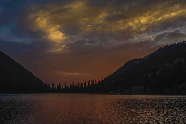 Upper Holland Lake Sunset. Photo by Dave Bell.