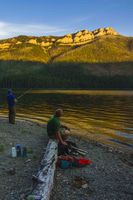 Relaxation And Recovery At Big Salmon Lake. Photo by Dave Bell.