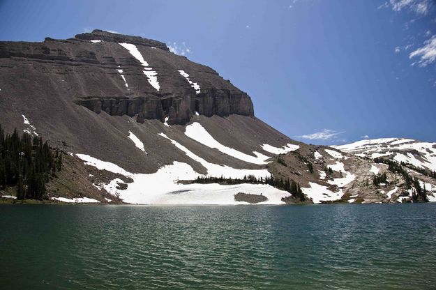 Brewster Lake With Towering Triangle Peak. Photo by Dave Bell.