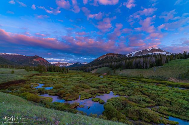 Puffy Pink Sunrise Clouds Over The Cottonwood Valley. Photo by Dave Bell.