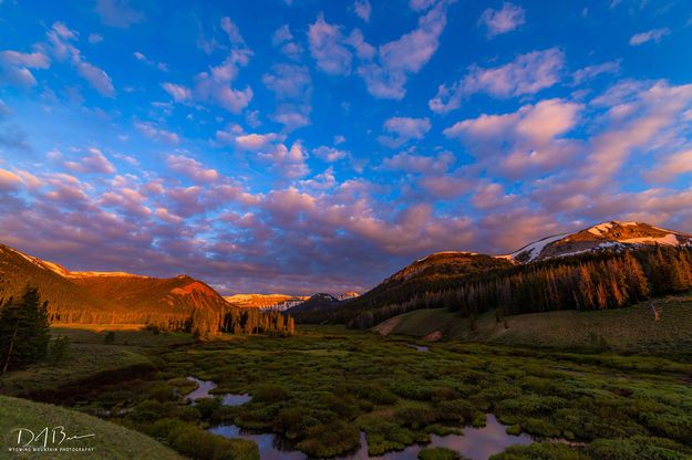 Cottonwood Sunrise And Triple Peak. Photo by Dave Bell.