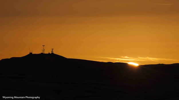 Mt. Airie And The Setting Sun. Photo by Dave Bell.