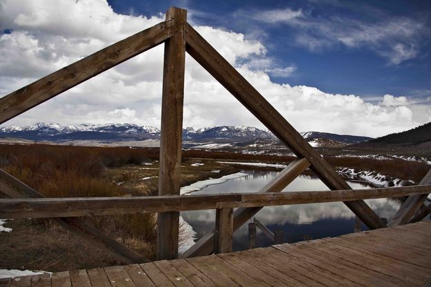 O Bar Y Ranch Green River Bridge Crossing. Photo by Dave Bell.