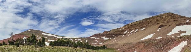 Peak Pano-Wyoming and Coffin. Photo by Dave Bell.