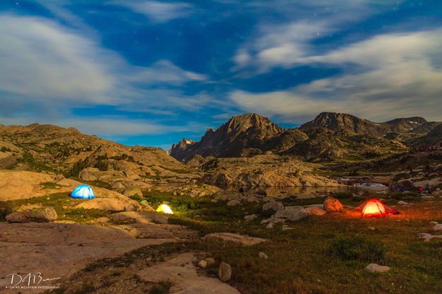 Full Moon Camping. Photo by Dave Bell.