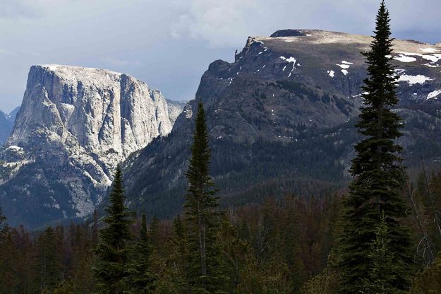 Tabletop (r) and Squaretop Mountains. Photo by Dave Bell.