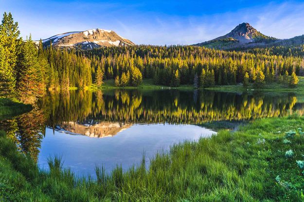 Lander Peak And Triple Peak. Photo by Dave Bell.